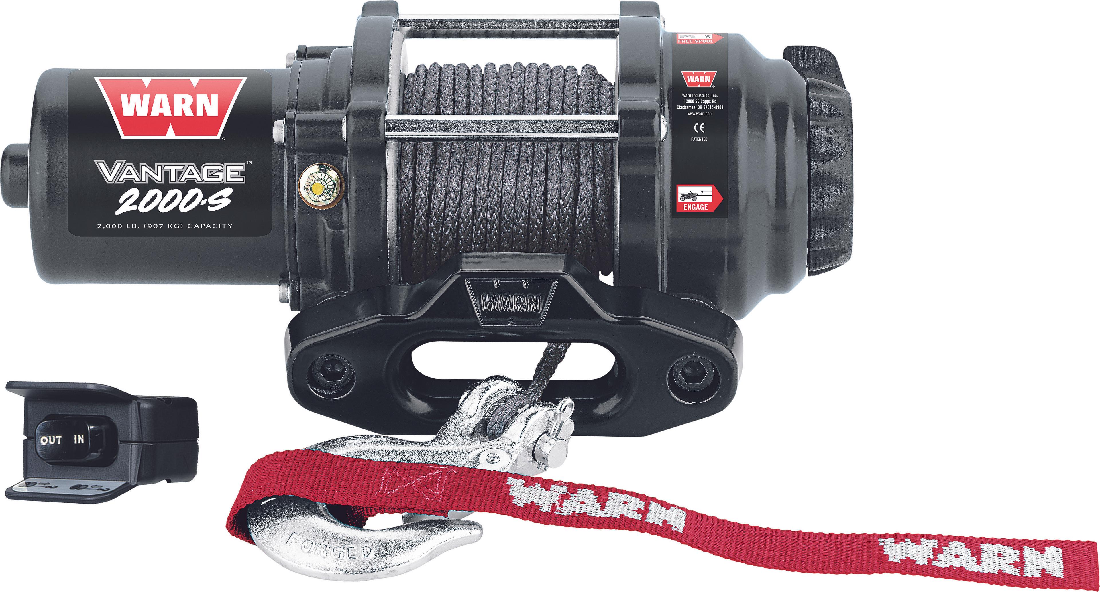 Vantage 2000-S Winch W/Synthetic Rope