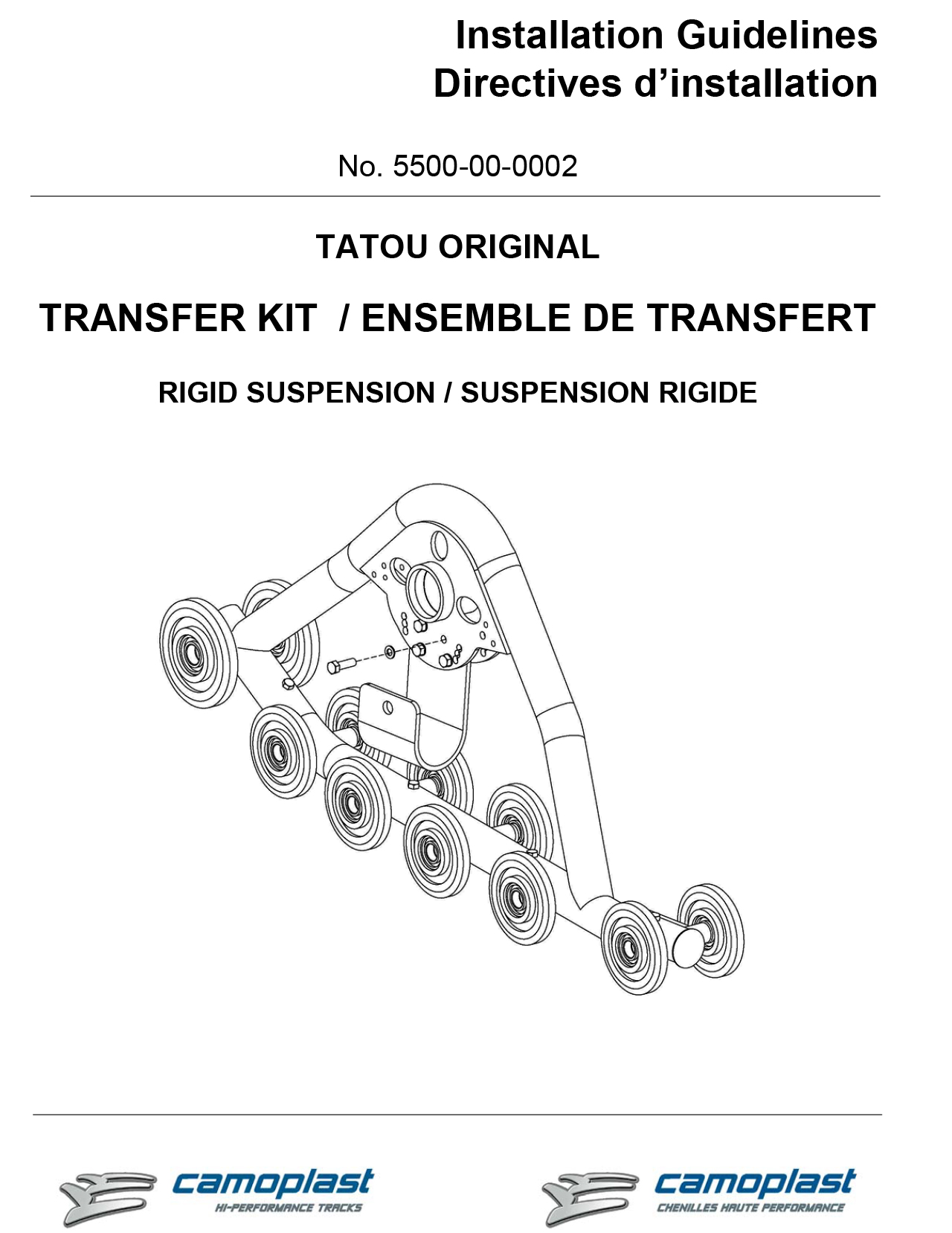 Camoplast Tatou Original Solid Axle Suspension ATV Tracks Transfer Kit