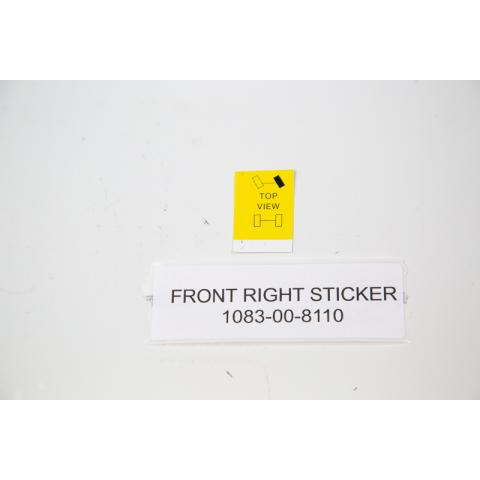 STICKER, FRONT RIGHT PICTOGRAM